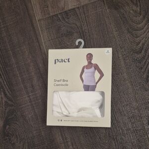 Pact Women's White Shelf Bra Camisole
